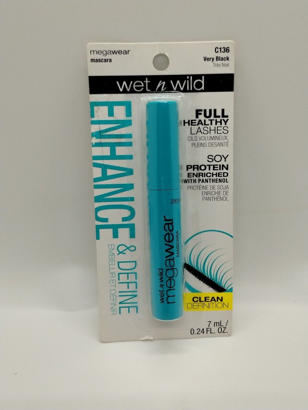 Wet N Wild Enhance & Define MegaWear Mascara C136 Very Black